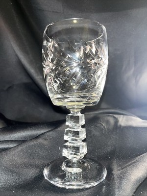 Libby Rock Sharpe Apollo Crystal Water Goblet