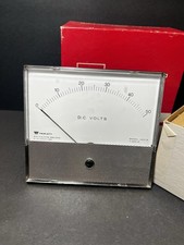 Triplett 0-50 Volts DC Panel Meter Model 320-G T-672-P in Box with Hardware USA