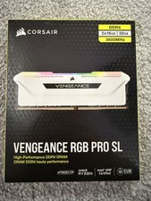 Corsair Vengeance RGB Pro SL 32GB 2x16GB DDR4 3600MHz RAM - White