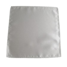 White Pocket Square Silk Formal Accessory Suit Wedding Prom Gift Fashion Party