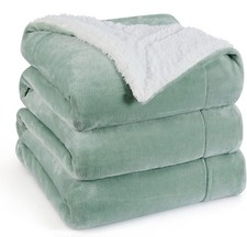Bedsure GentleSoft Sherpa Fleece Blankets King Size for Bed Non-Heated 108" x 90