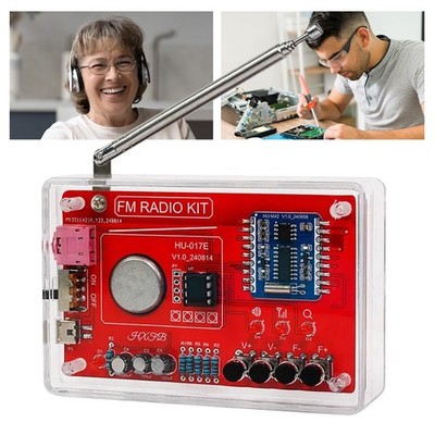 DIY FM Radio Electronic Kit 87-108MHz Digital RDA5807 Module Soldering Project
