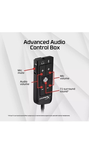 Auriculares con cable para juegos HyperX Cloud II funcionan con PC PS5 PS4 Xbox Series X rojo - NUEVO - Imagen 6 de 8