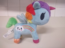 Tokidoki Pixie Rainbow Plush Stuffed Unicorno Unicorn Blue, Purple, Red 8"