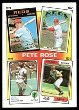 Pete Rose Years 1971-1974 1986 Topps 4 base Baseball MP