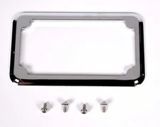 Cycle Visions Beveled License Plate Frame - Chrome Motorcycle Street Bike