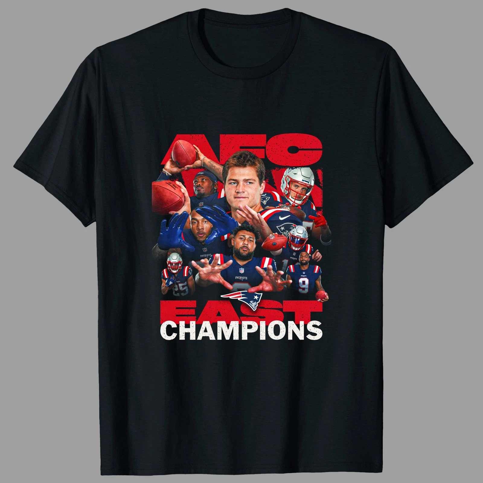 New England Patriots AFC East Division Champions TShirt - Full Color, Full Size