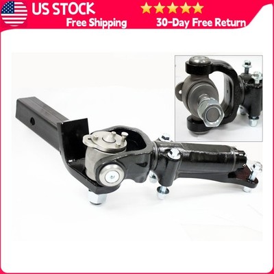 Heavy Duty Swivel Coupler 3.5 Ton Towing Hitch for Caravan ATV Off Road Black
