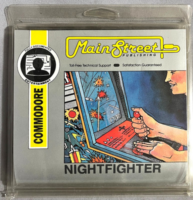 Night Fighter Arcade  Game Commodore 64 disk MainStreet republished NIB AS/CEL
