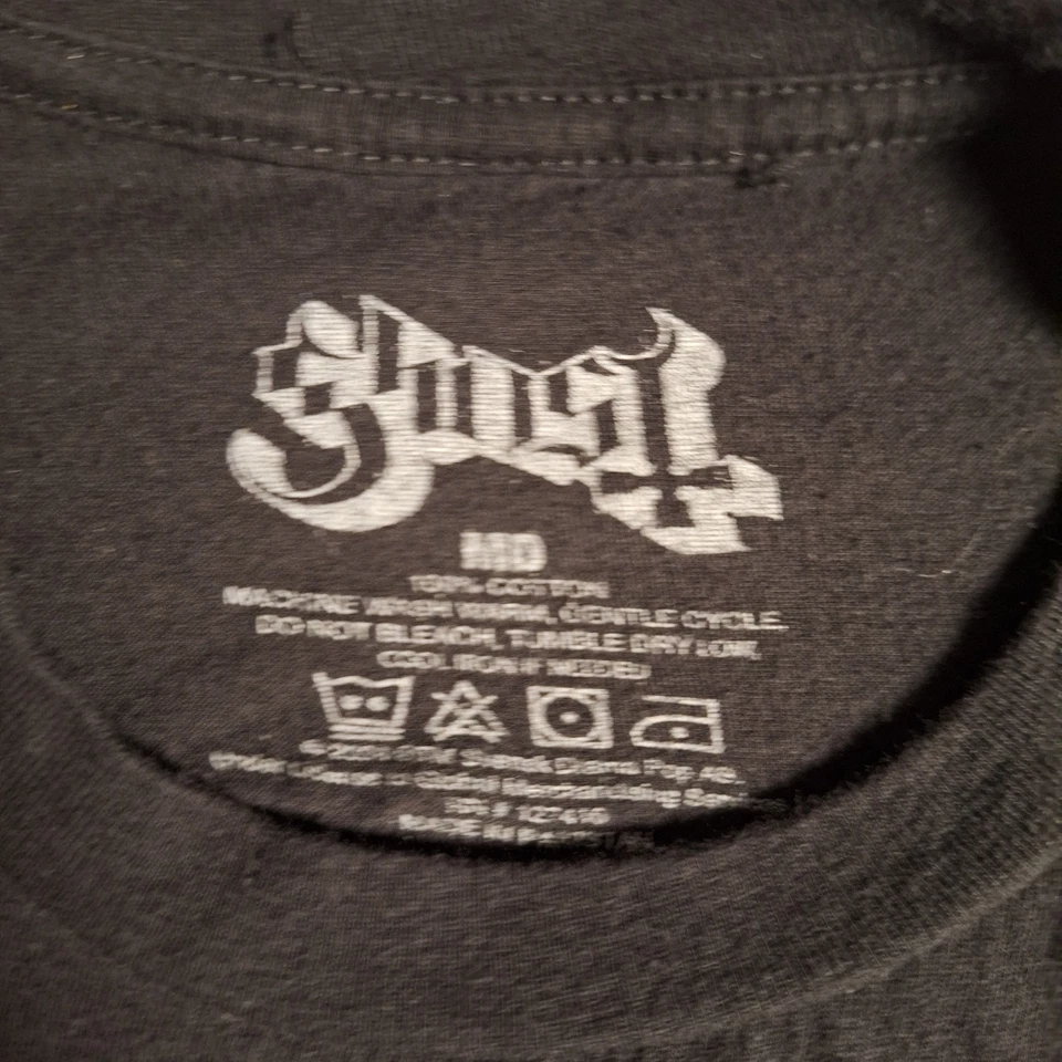 Camiseta Ghost Band "Rite Here Rite Now" Talla Mediana Negra Metal Rock Negra  Foto 3 de 4