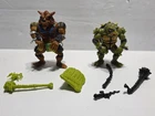 Vintage 1991 TMNT Tokka and Rahzar Figure Lot Of 2 Ninja Turtles Not Complete