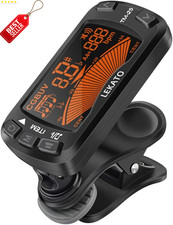 3-in-1 Clip-On Guitar Tuner Metronome Tone Generator Portable - US