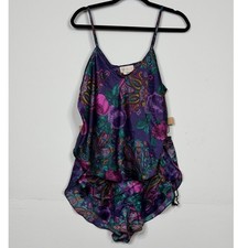 Vintage California Dynasty Camisole And Pajama Shorts Sleepwear Set /Size-Large