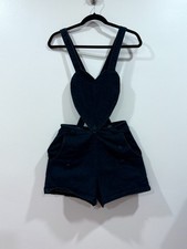 Voodoo Vixen Womens Rockabilly Retro Pinup Romper Shortall M Medium