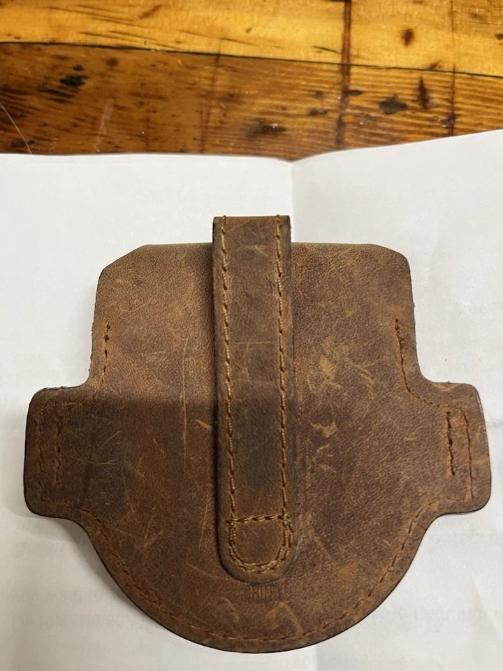 Estuche brújula de cuero raro Coleman de colección Foto 2 de 4