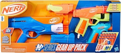 Nerf N Series Gear Up Pack w/ 3X Blasters & 18 Nerf N1 Darts Kids Toy Gun NEW