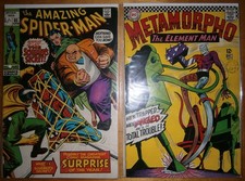 Amazing Spider-Man #85 Jun '70 Schemer (Richard Fisk)  & Metamorpho #9 Dec '66