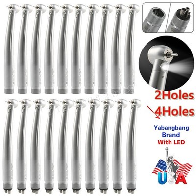 1-10* Dental LED E-generator Fiber Optic High Speed Handpiece 4 hole 2 hole
