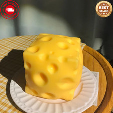 Extra Large Squishy Cheese Block, Stress Relief Squeeze Toy Gifts ,Cyber Deal