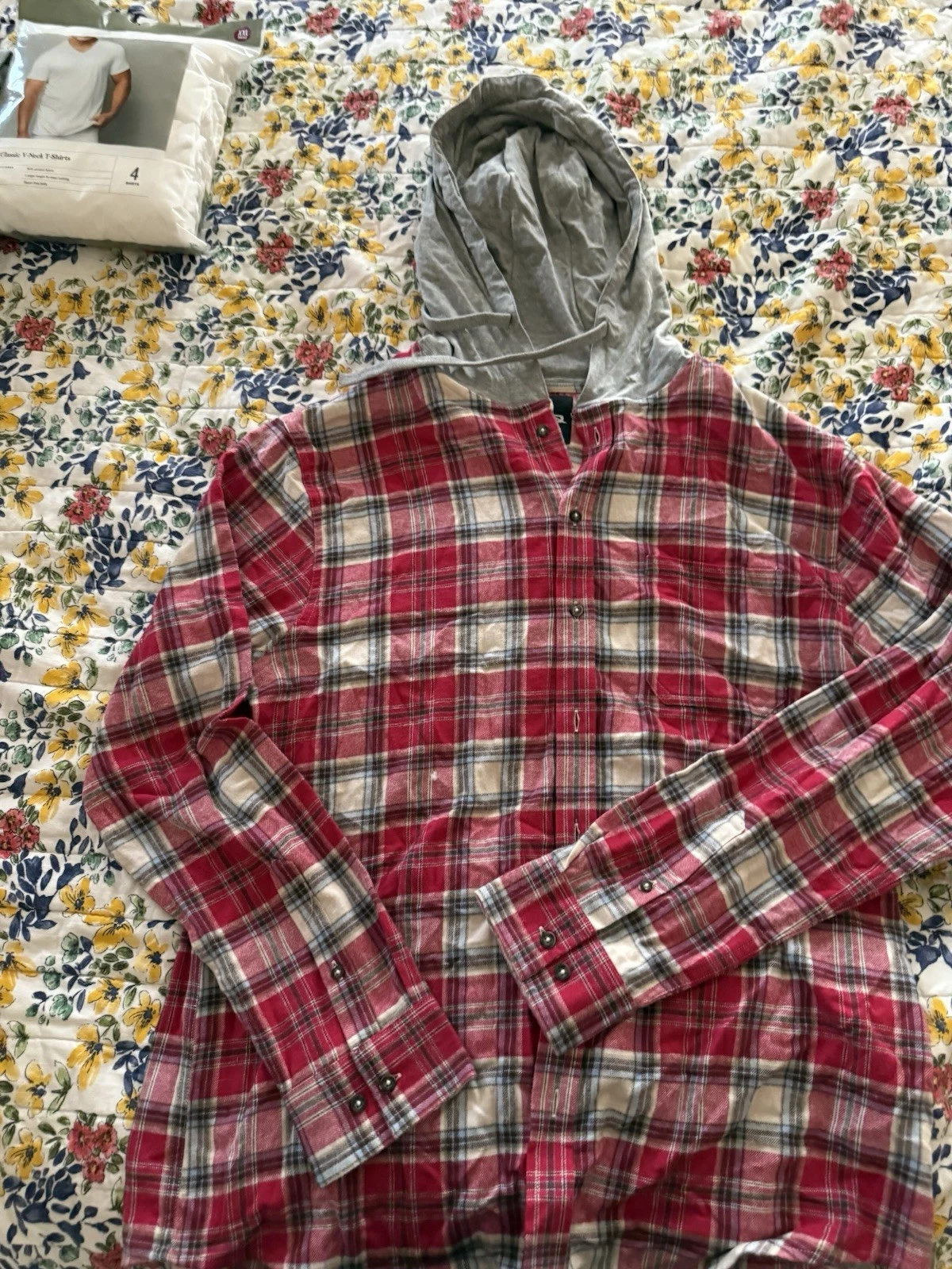 Long Sleeve, Plaid Shirt With Pocket