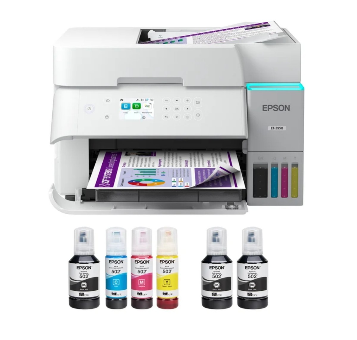 Epson Eco Tank ET-3958 All-in-One Color Supertank Printer | eBay