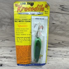 Luhr Jensen 5/8 oz. Krocodile Green/Green Prism Lite Original New Old Stock