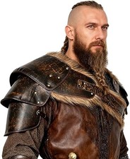 Viking Leather Breastplate Adult Chest Armor Renaissance LARP Knight Cosplay Med
