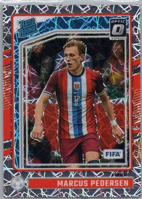 2024-25 Donruss #182 Marcus Pedersen Optic Velocity Norway Rated Rookie
