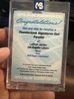 2025-26 Topps (3) Redemption LeBron James Thunderdunk Auto Red /5 *REEDEMED*