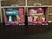 My Life As MLA Lot Of 2 Playsets for 18-inch Doll Accessories , Baking, Spa
