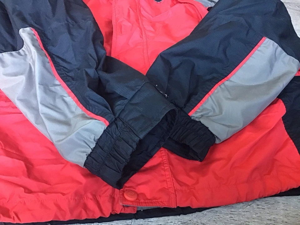 Columbia Fire Ridge Mens Size L Large 3 In 1 Coat Red/Black/Gray Hooded Jacket - Image 3 of 4