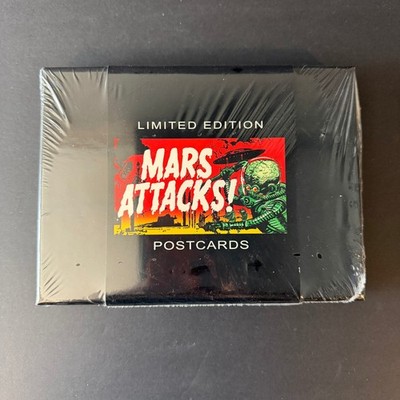MARS ATTACKS Postcards Box SEALED 10 Postcards Sci-Fi Collectible