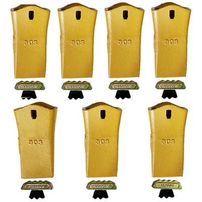 30S Dirt Teeth Digging Bucket Tooth/Teeth with 25/30PN Pins & 30LK Locks - 7 Set