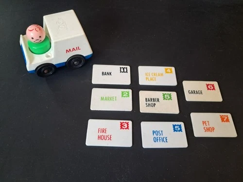 Lot Of Vintage Little People Mail And Mail Truck