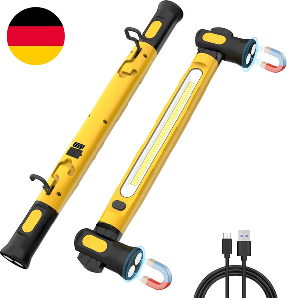 Eray Led Arbeitsleuchte Echte 3000LM, 6000Mah Led Akku Strahler Wiederaufladbare-image