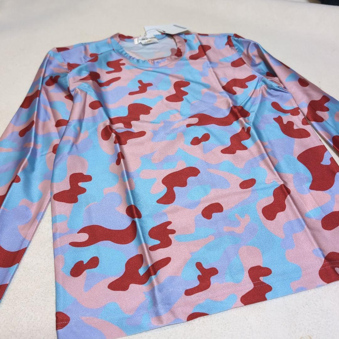 COMME des GARÇONS Marble Pattern Long Sleeve Top … - image 1