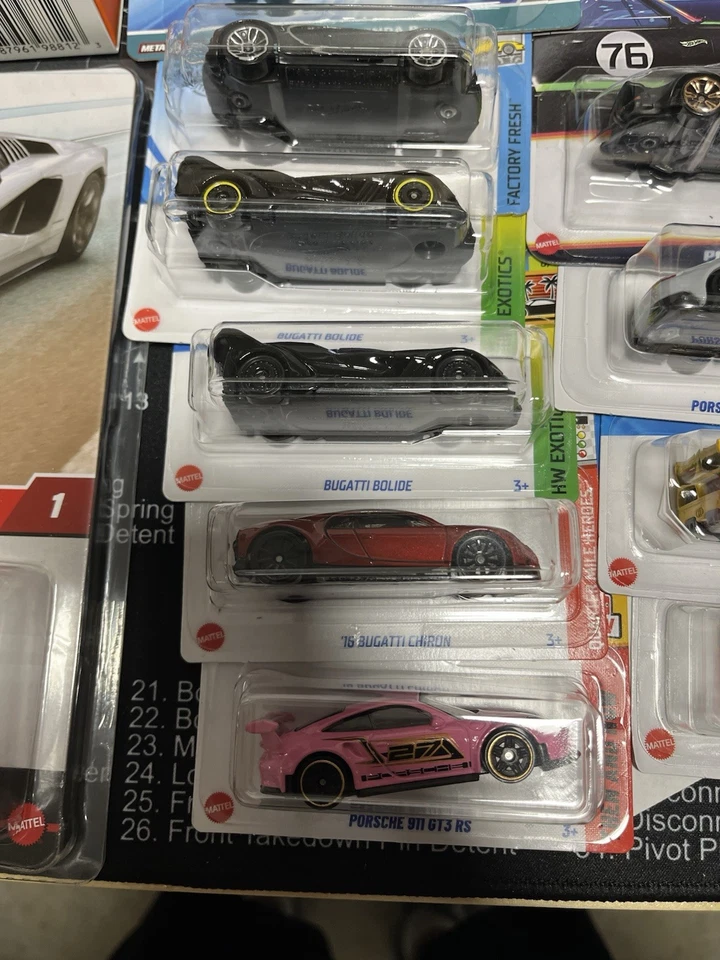 Hot Wheels экзотический супер автомобиль лот Lamborghini Ferrari Bugatti Porsche McLaren больше - Изображение 4 из 4