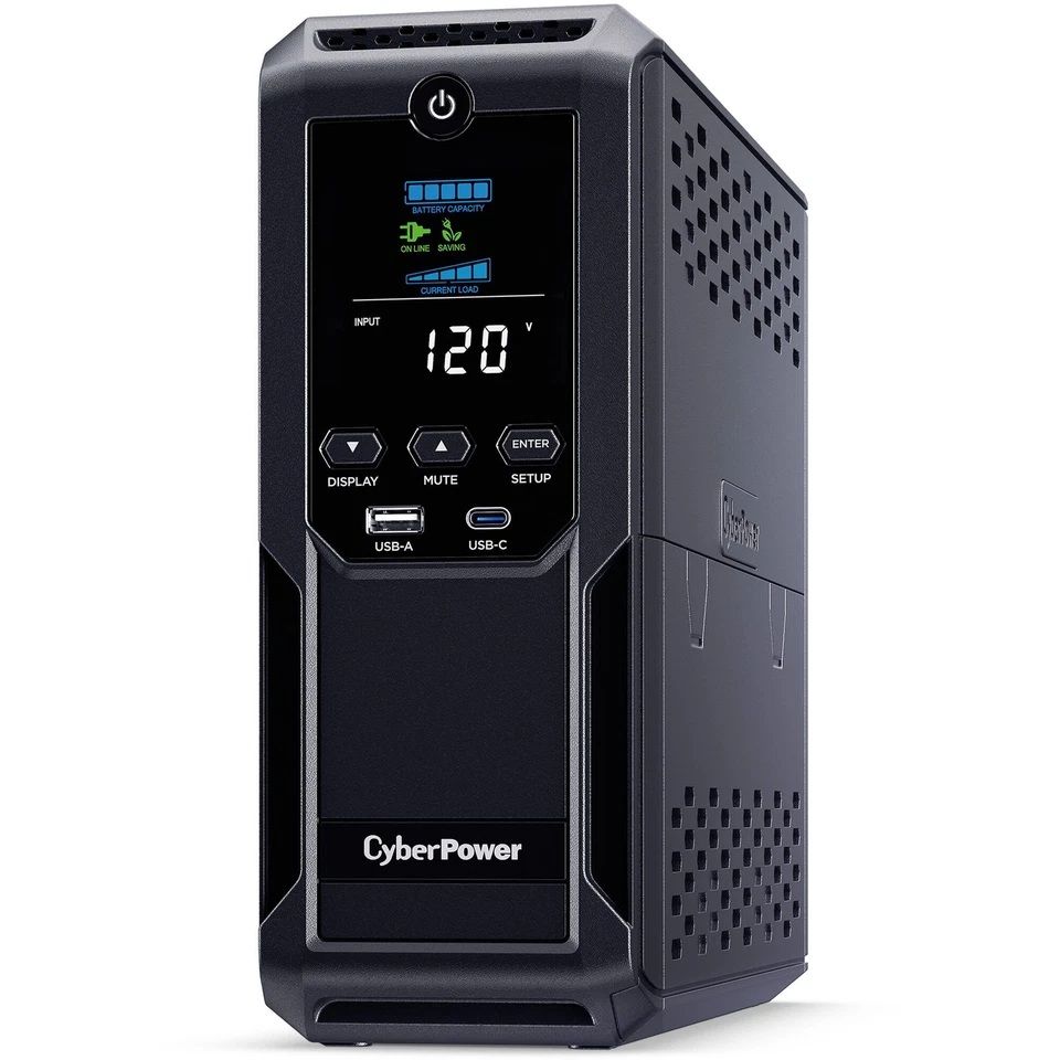 CyberPower CP1500AVRLCD3-R 1500VA/900W Mini Tower UPS - Certified Refurbished - Image 2 of 4