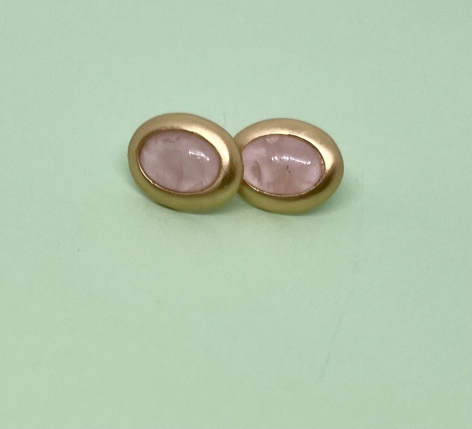 Pendientes de diseñador para mujer Boutique SK Stephanie Kantis cuarzo rosa 24 k $285 Foto 2 de 4