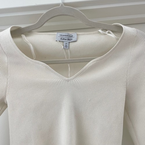 Neu mit Etikett & Other Stories Stricktop Herzausschnitt weiß creme XS - Bild 3 von 6