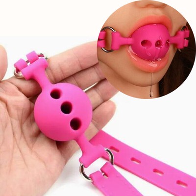 Binding Open Mouth Gags Ball Oral Adjustable Fixation Couples Game Restraint