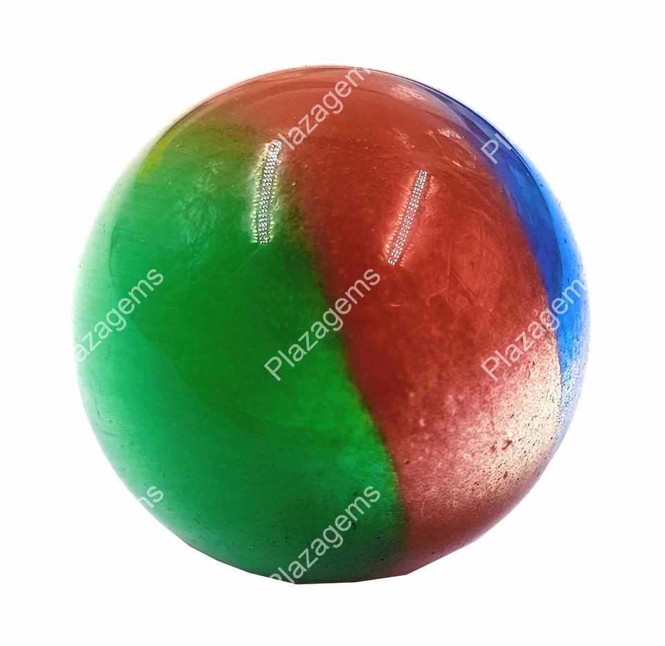 BOLA OJO DE GATO BICOLOR CREADA EN LABORATORIO CERTIFICADA 365 CT/34X34 MM PIEDRA PRECIOSA SUELTA EKK Foto 4 de 4