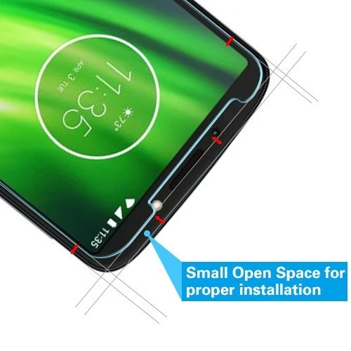 Протектор экрана MOTOROLA Moto G6 Forge/G6 Play E5 закаленное стекло прозрачный - Изображение 3 из 4
