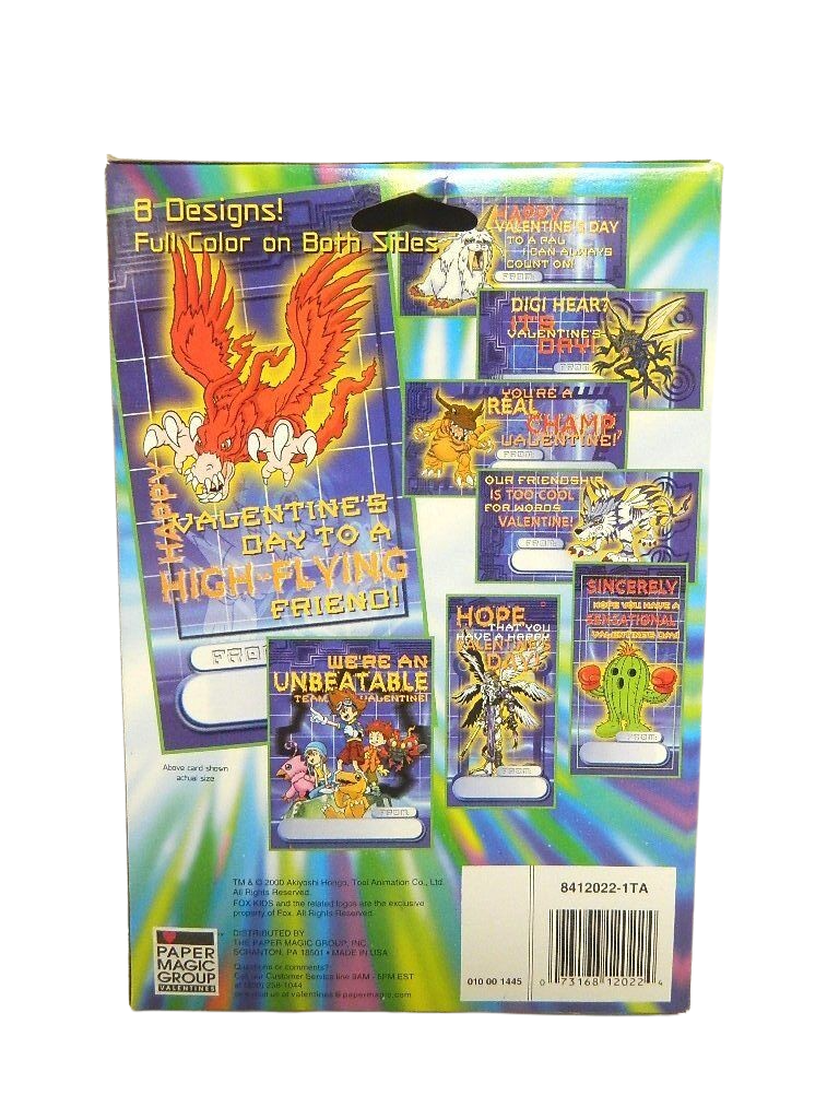 DIGIMON DIGITAL MONSTERS VALENTINES 32 FOLD & SEAL CARDS WITH SEALS