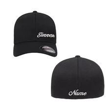 Sinner Side Logo Personalized Embroidered Flexfit Hat