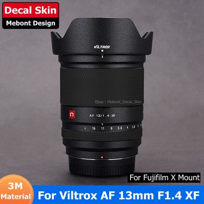 For Viltrox AF 13mm F1.4 XF FUJI X-mount Decal Skin Lens Sticker Vinyl Wrap Film