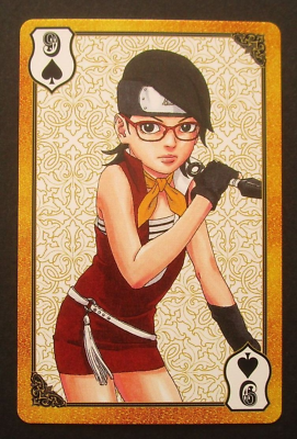 Naruto Anime Sarada Uchiha Paint By Numbers - PBN Canvas