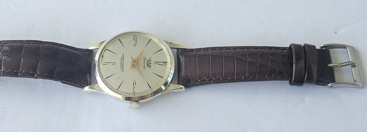 Vintage Harvester Aluminum Enermatic Mainspring Manual Wind Men's
