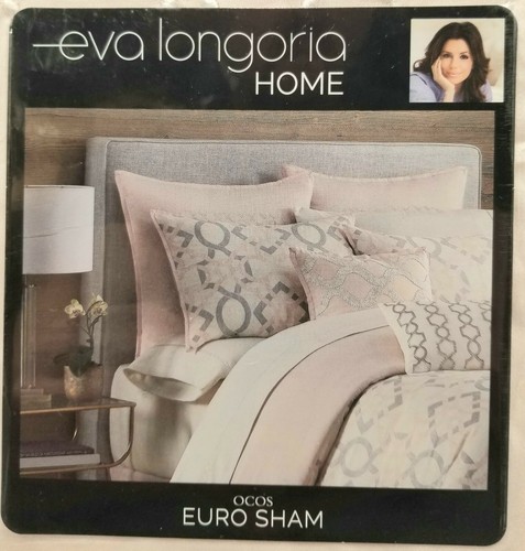 Eva Longoria Home OCOS Euro Sham - Blush - 26” x 26” - New - 第 1/4 張圖片
