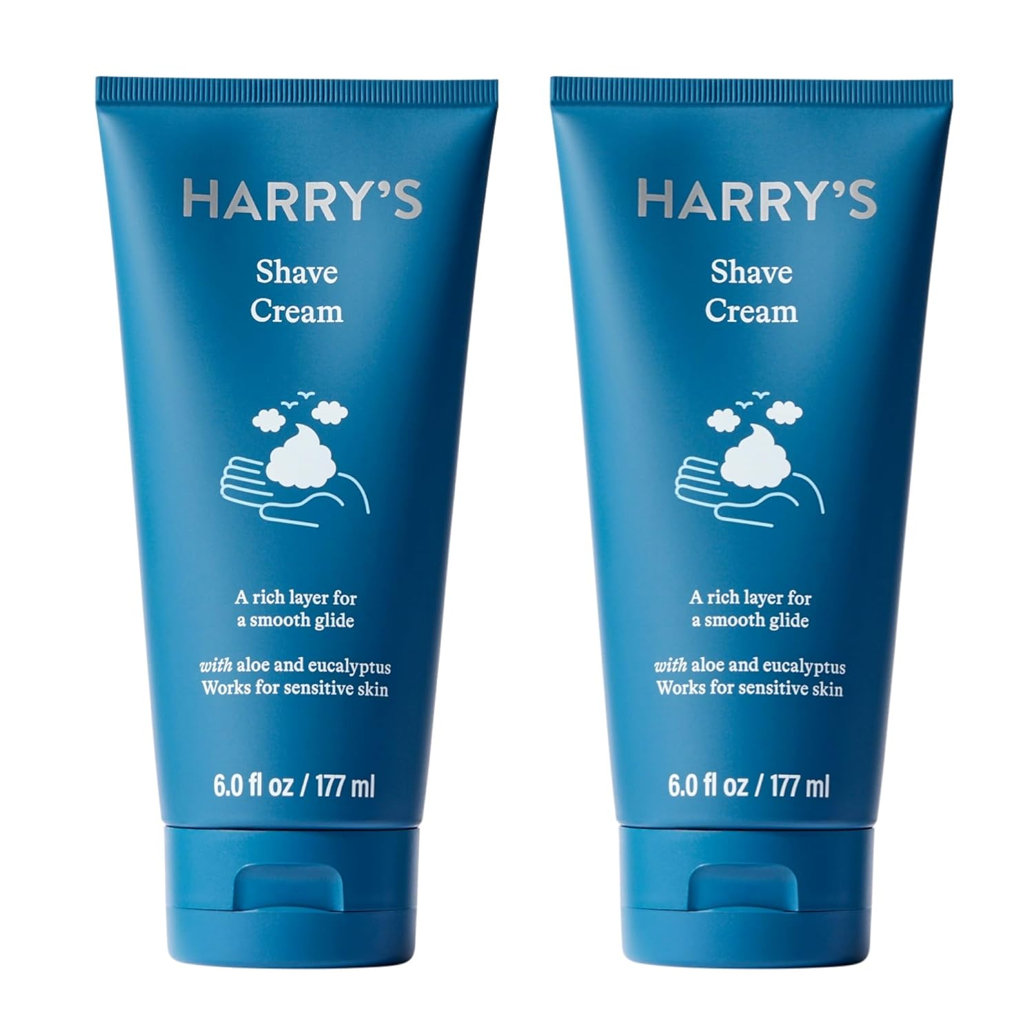 Shaving Cream - Shaving Cream for Men with Eucalyptus - 2 Pack (6 Oz)-image
